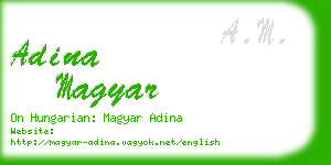 adina magyar business card